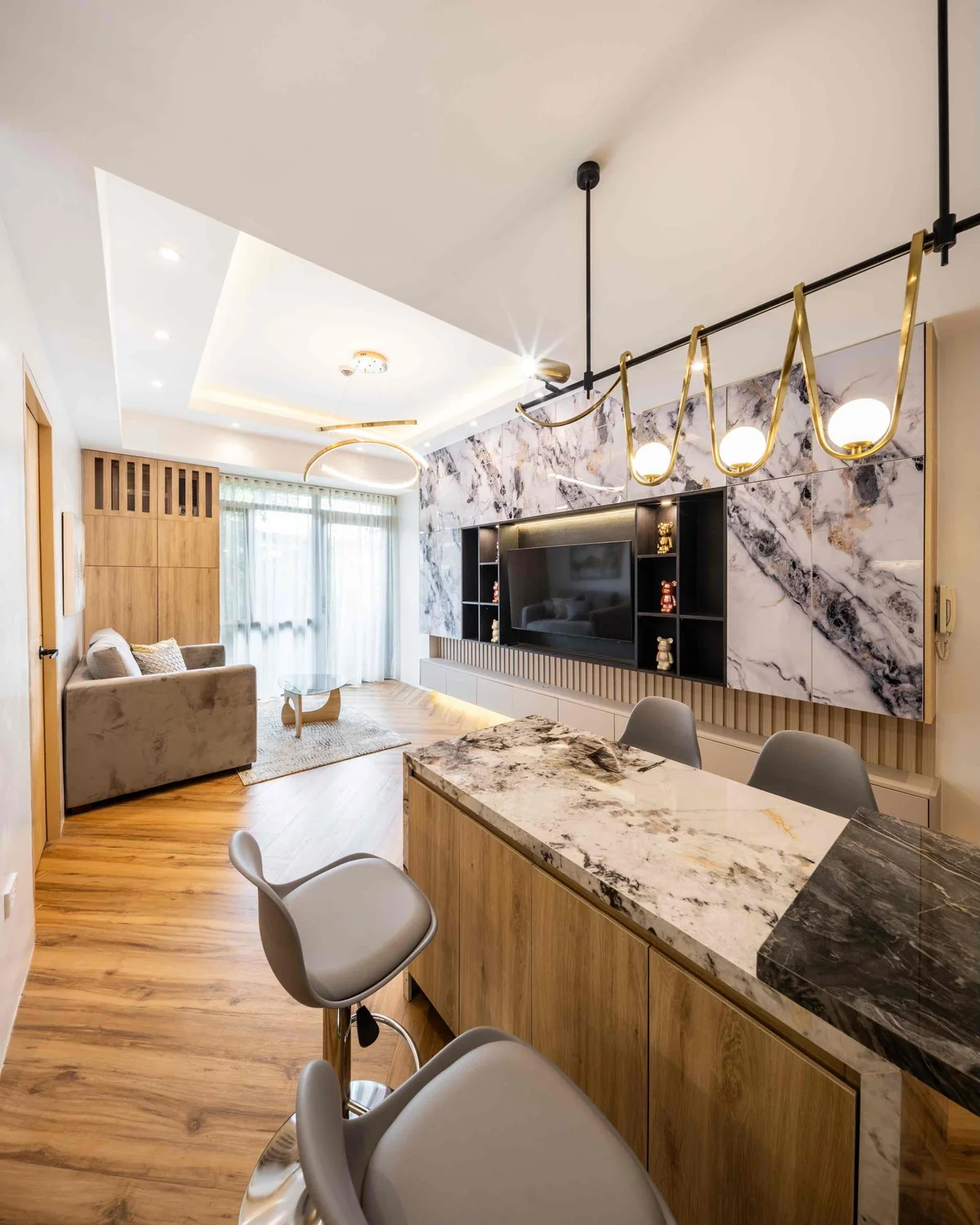 Nest MNL industrial chic condo renovation